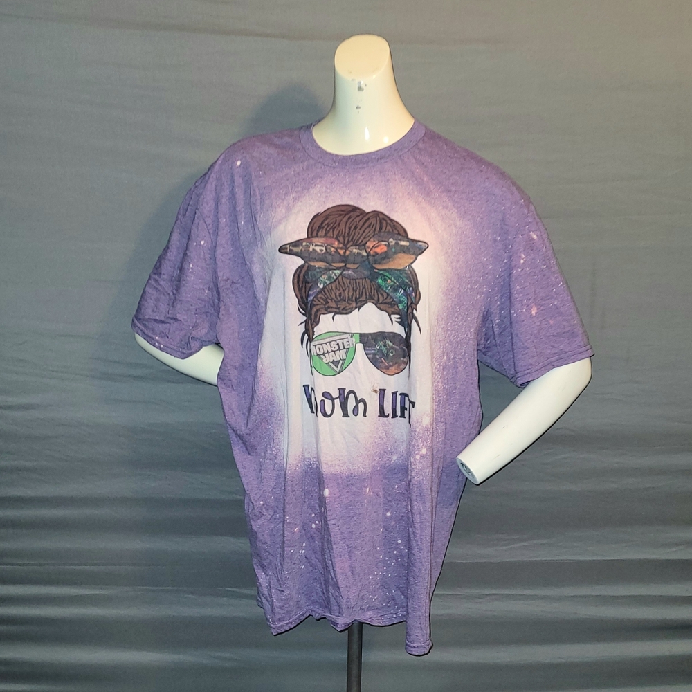 Monster Jam, Mom Life Graphic Short Sleeve Top